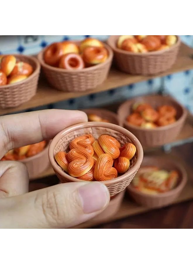 نموذج سلة خبز عشوائي ديكور مطبخ منزل مخبز مصغر إمدادات الديوراما - Image 5